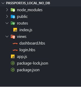 Passport js Part 1 Overall Project Structure