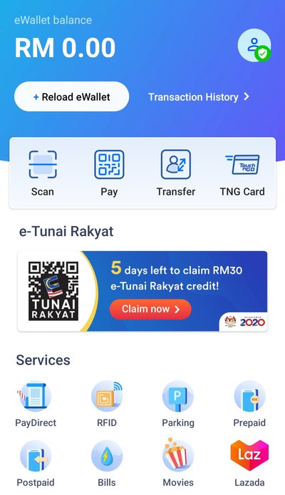 Gagal Claim Touch n Go eWallet RM30