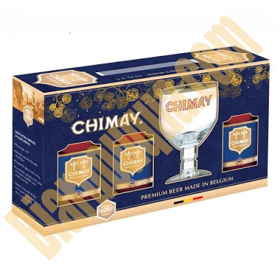 Hộp quà bia Chimay xanh 3 chai