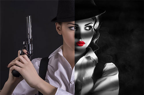 Film Noir Photoshop CC Tutorial 2016