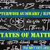 States of Matter : Summary (Notes)