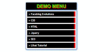 Menu Vertikal Sexy Panels Dengan CSS