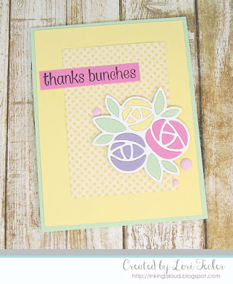 Thanks Bunches card-designed by Lori Tecler/Inking Aloud-stamps and dies from Paper Smooches