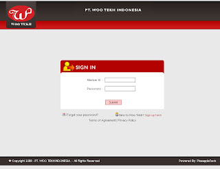 login website pt. woo tekh