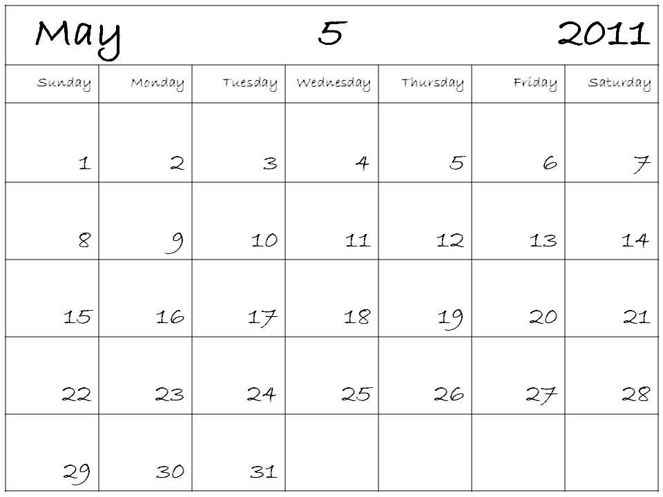 may calendars 2011. may calendar 2011 template.