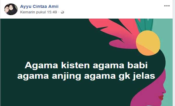 VIRAL!! Wanita Ini Mengumbar Kebencian Ke Agama Kristen Dengan Berkata Kotor 