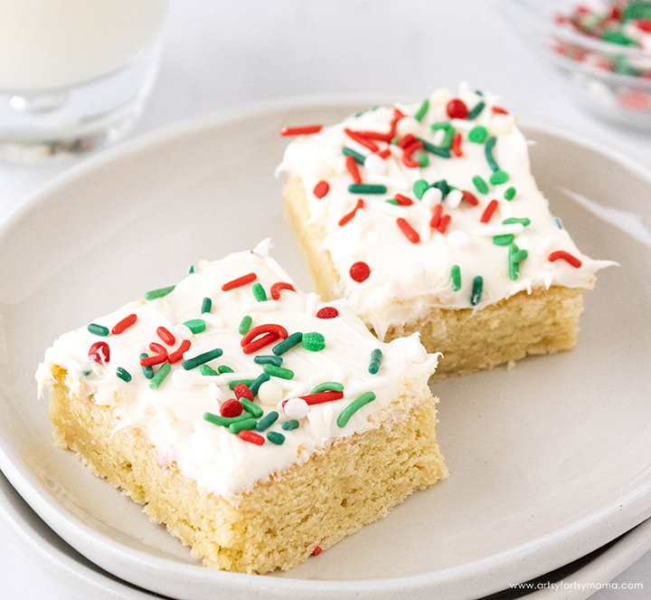 Easy Christmas Sugar Cookie Bars