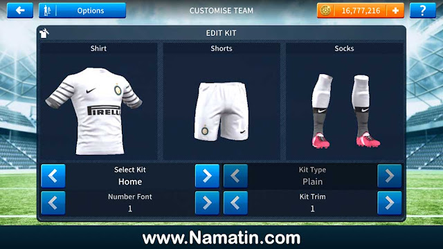 Kostum Dream League Soccer Inter Milan