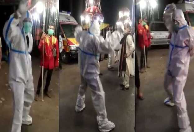 उत्तराखण्ड : PPE किट पहनकर बारातियों के साथ डांस करने लगा एंबुलेंस चालक, जाने फ़िर क्या हुआ