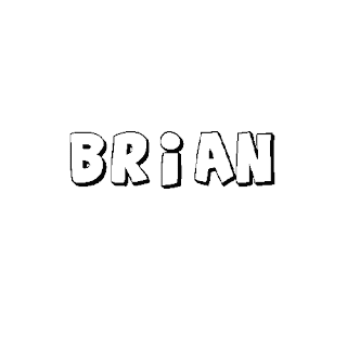 Nombre Brian para colorear