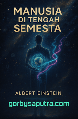 Manusia Di tengah Semesta oleh Albert Einsten Gambar : gorbysaputra.com