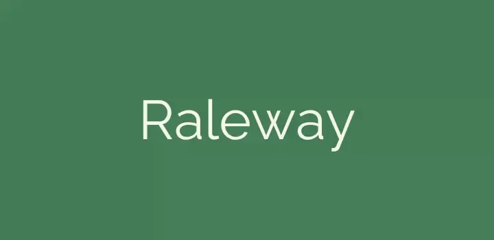 raleway top fonts for microsoft excel users on canva