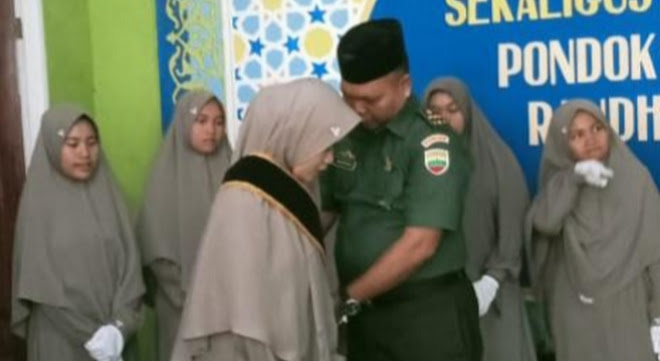 Koramil 12/LP Hadiri Tasyakuran 1 Dekade dan Wisuda Santri Pondok Pesantren Raudhatul Mufassirin Indonesia