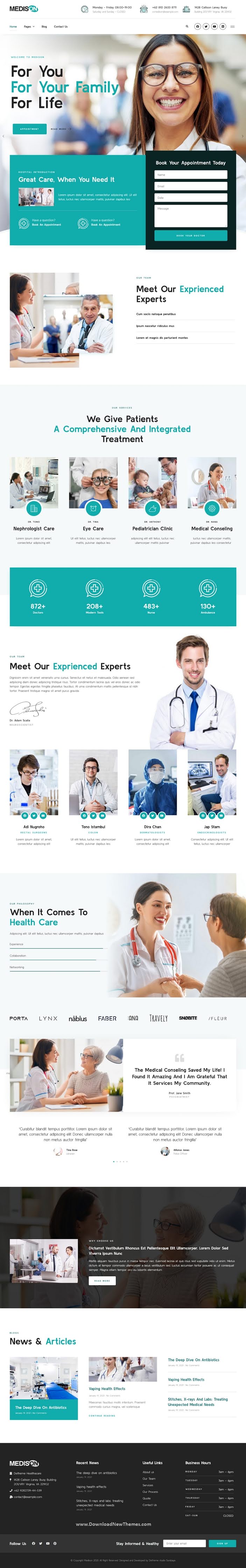 Hospital and Healthcare Clinic Elementor Template Kit