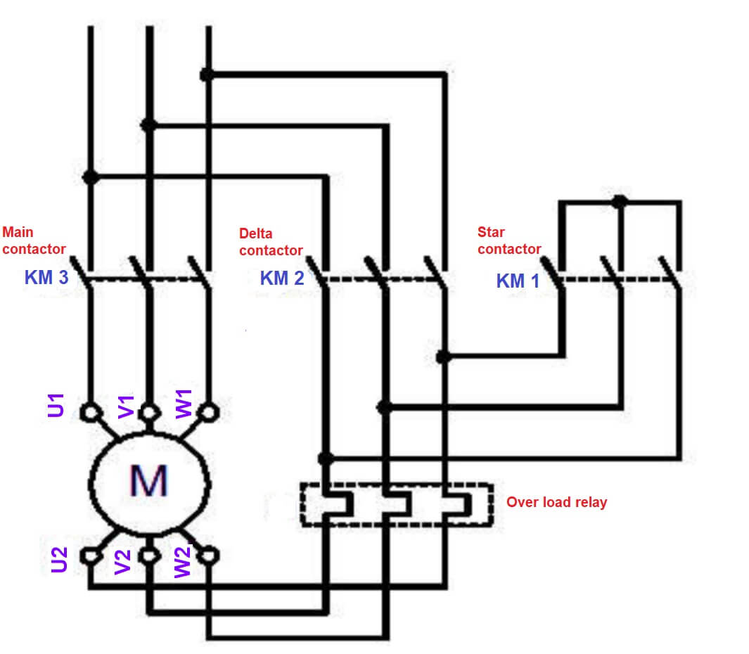 Star Delta Motor Starter Wiring Diagram - madcomics