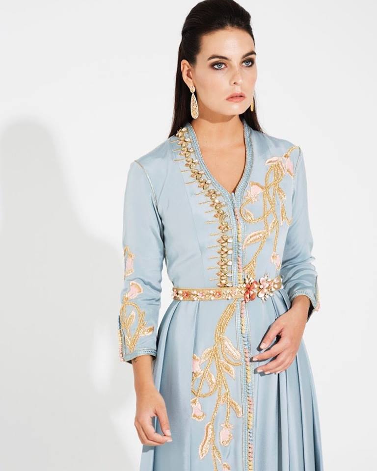 caftan bleu ciel de luxe paris 2020