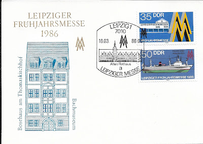 Souvenir Philatélique de la foire de Leipzig de 1986 - Allemagne