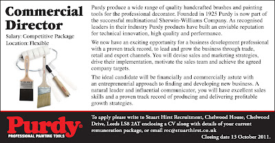 Purdy Job Advertisement