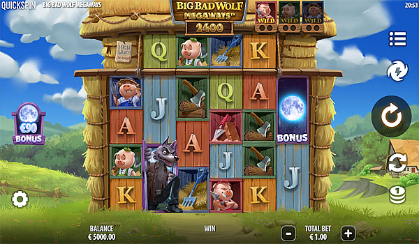 Main Gratis Slot Indonesia - Big Bad Wolf Megaways Quickspin