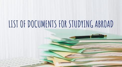 Preparation of documents for study abroad