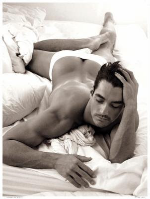 I who read GQ just to look at the men somehow missed David Gandy