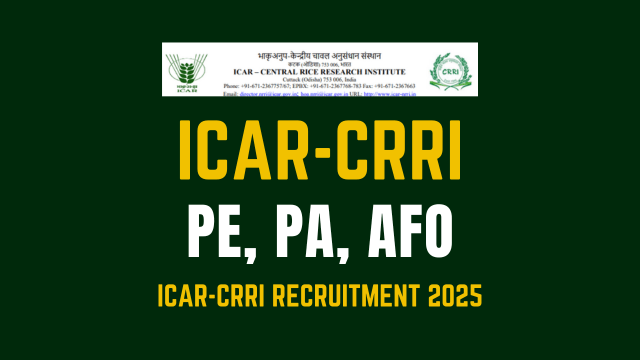 icar nrri recruitment 2025