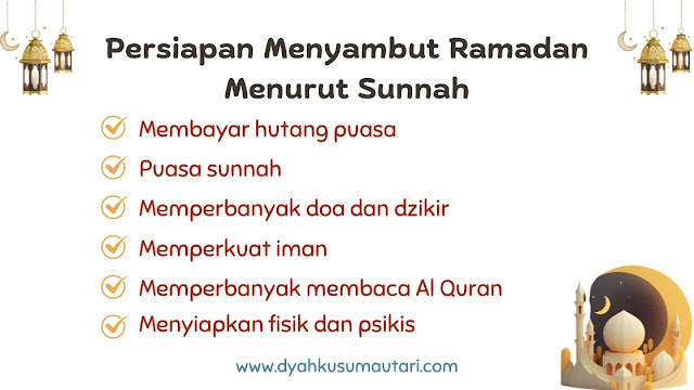 Persiapan menyambut ramadan