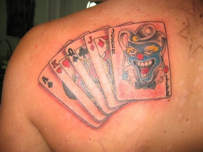 tattoo cards. Joker Card Tattoo Designs