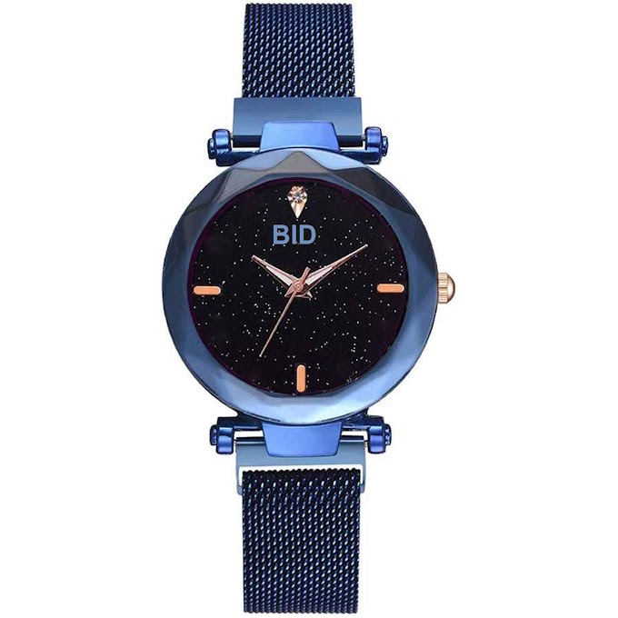 Fashion Clock Mysterious Black Lady Analog Watch - for Girls
