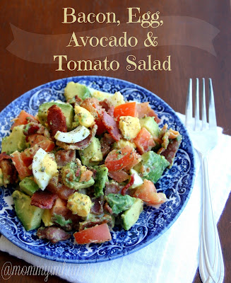  Bacon, Egg, Avocado and Tomato Salad 
