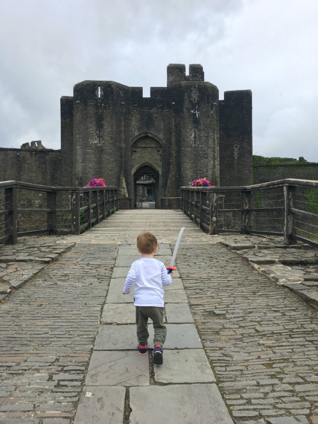 Our-Weekly-Journal-17th-July-2017-Knights-and-Sleepovers-toddler-at-caerphilly-Castle