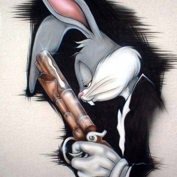 Funny Pitbull Pictures on Galleries Bodypainting  Bugs Bunny Tattoos