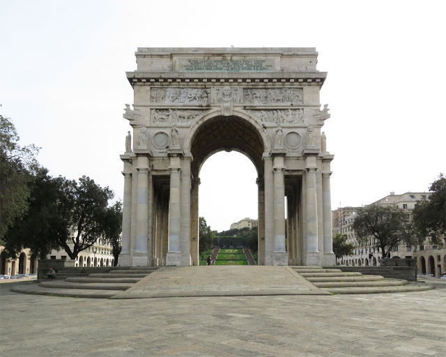 Arco della Vittoria, Victory Arch, by Marcello Piacentini, Piazza della Vittoria, Genoa