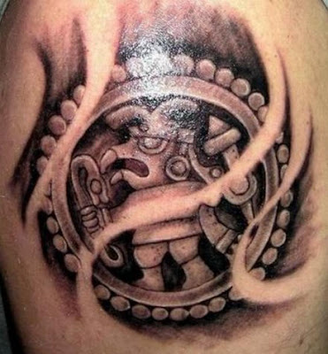 Aztec tattoo