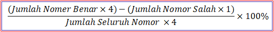 Rumus Passing grade