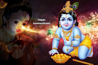 naughty krishna image on janmashtami festival