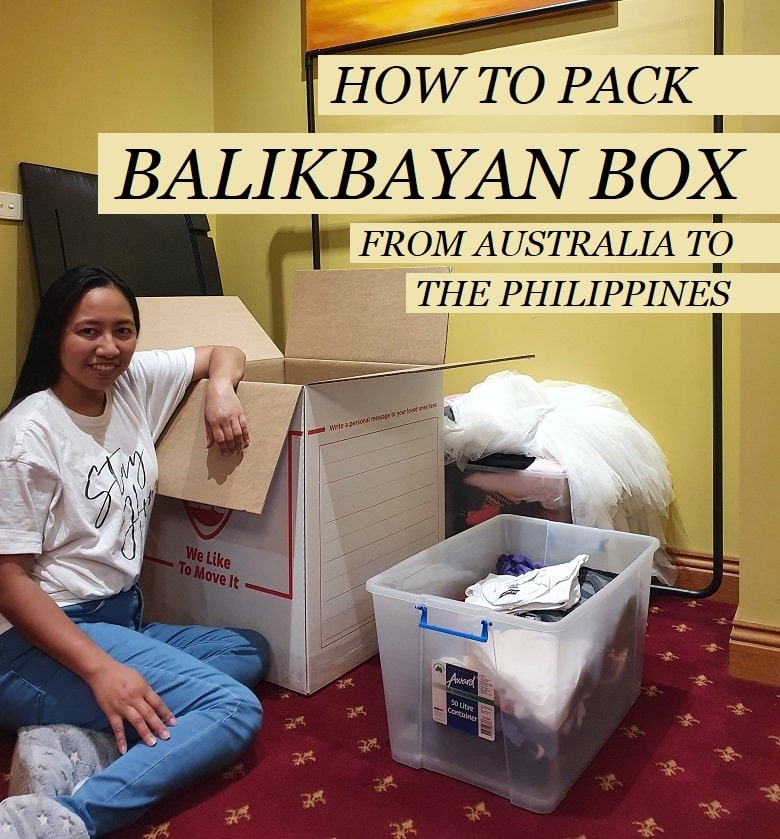 balikbayan box from Melbourne to the Philippines
