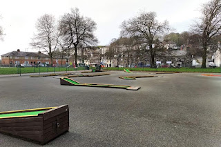 Crazy Golf in Porthmadog. Photo by Celine MacDonald-Matti, February 2019