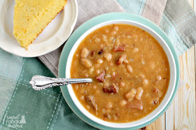 Not only is this Slow Cooker Soup Beans & Ham recipe super flavorful & simple to make, but it also happens to be budget friendly as well.