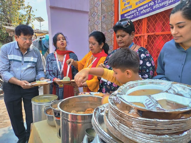 दीदी की रसोई ट्रस्ट ने सैकड़ों जरूरतमंदों को कराया निशुल्क भोजन- गंगेश्वर दत्त शर्मा 