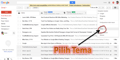 Cara Mengganti Tampilan atau Tema Gmail 