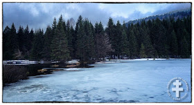 LA BRESSE (88) - Le lac de Lispach gelé et enneigé !