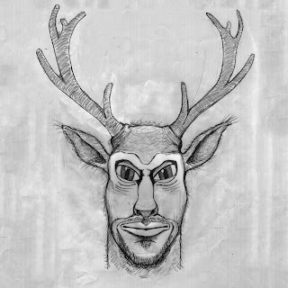 Deerfolk (Buck) Faerie Wood game player character race. Illustration by Garry Robson (© 2017 Garry Robson)