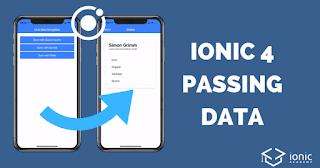 how to pass data in ionic