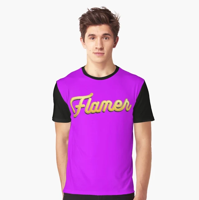Eye-catching flamer shirt