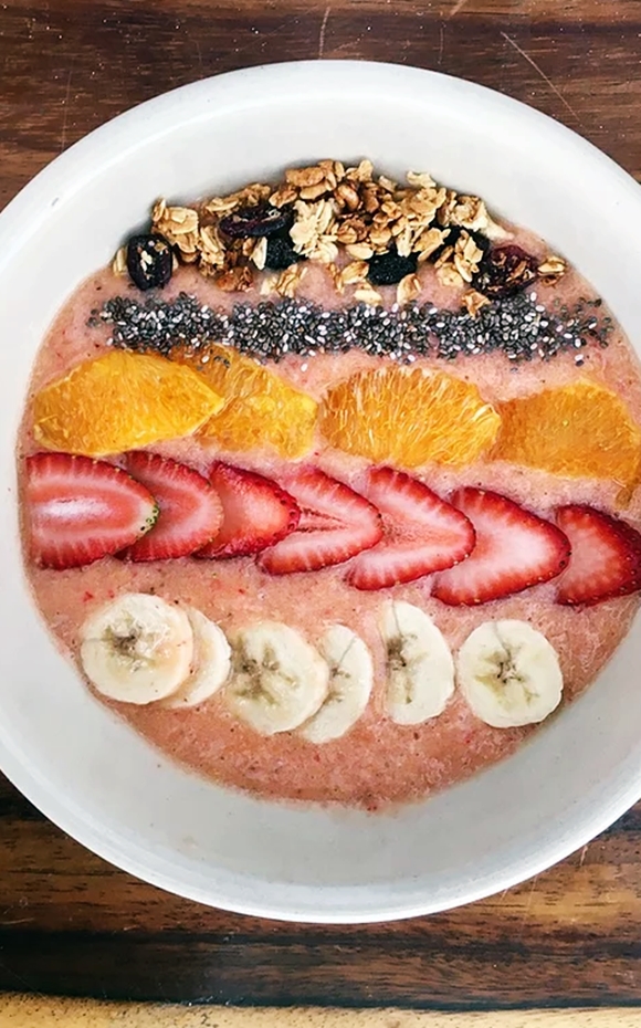 Receta de Smoothie Bowl De Frutos Rojos