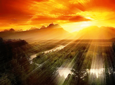 Resultado de imagem para gif animada do sol nascendo