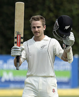 New Zealand's Skipper Kane Williamson Bats In The Nets During A ...