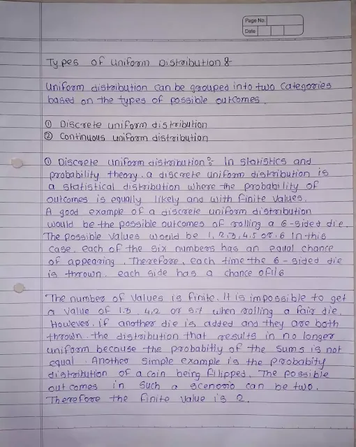 Uniform Distribution Project | STATISTICS PROJECT TOPICS