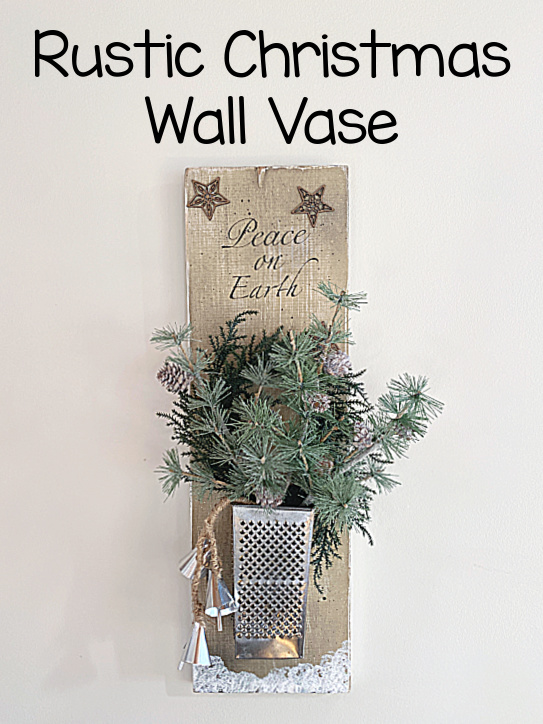 wall vase with greens and overlay